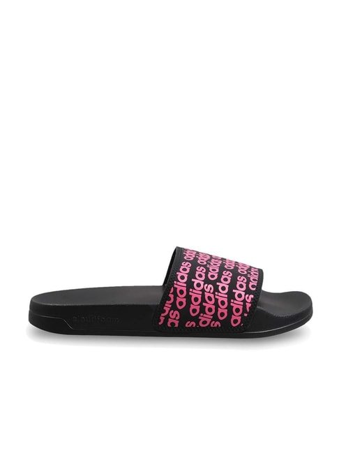 Adidas Women's SPRIGHT Black Slides - View 2