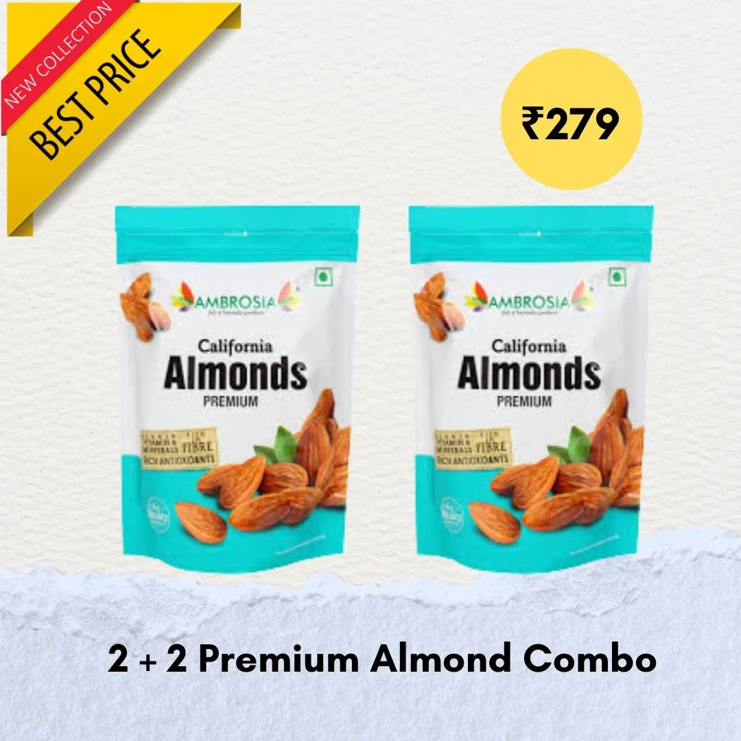 2 Kg Premium Almonds : Combo of 2