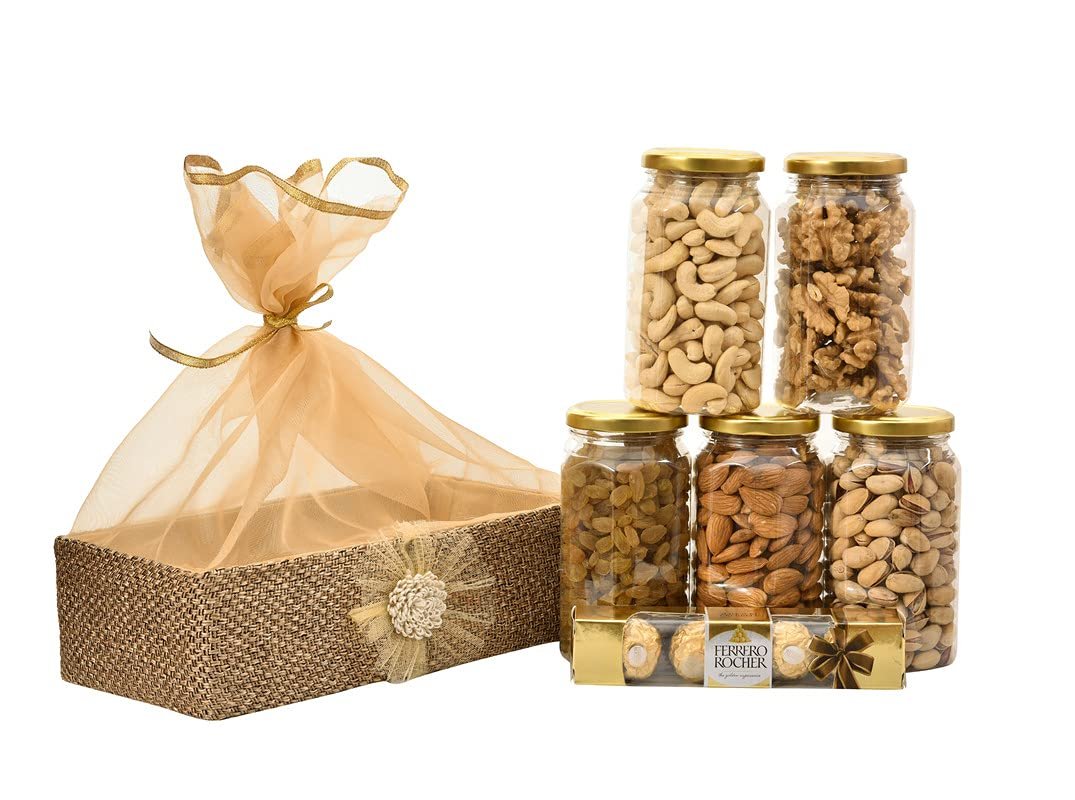 Giftrend Corporate Gift Hamper with Chocolates & Dry Fruits for Staff, Colleagues, and Clients