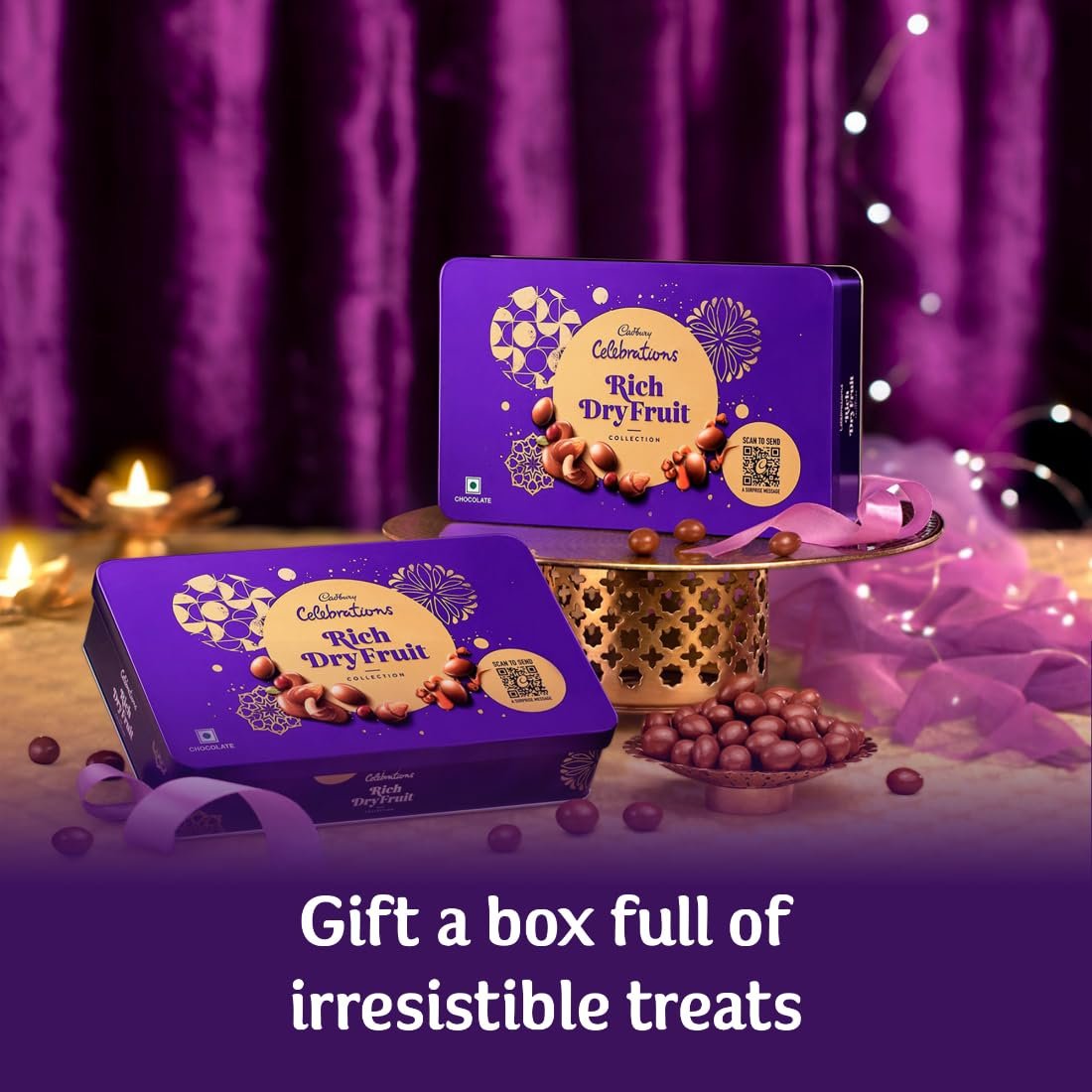 Big Pack - Cadbury Celebrations Premium Selections Chocolates Gift Pack 268 G &amp; Happilo Natural Premium Californian Almonds, 200G, 468 Gram - View 4