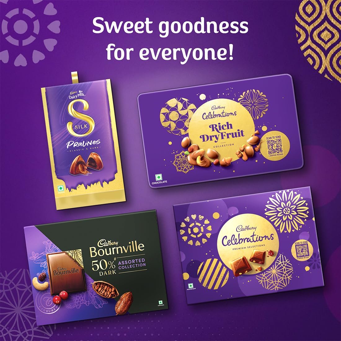 Big Pack - Cadbury Celebrations Premium Selections Chocolates Gift Pack 268 G &amp; Happilo Natural Premium Californian Almonds, 200G, 468 Gram - View 6