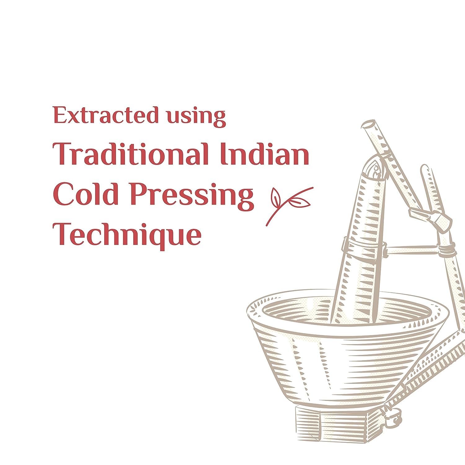 Gulab Cold Pressed Groundnut Oil - 5 Litre | Peanut Oil | Sing Tel | Kolhu/Kachhi Ghani/Chekku/Wood Pressed | Natural Cooking Oil | Chemical Free - View 6