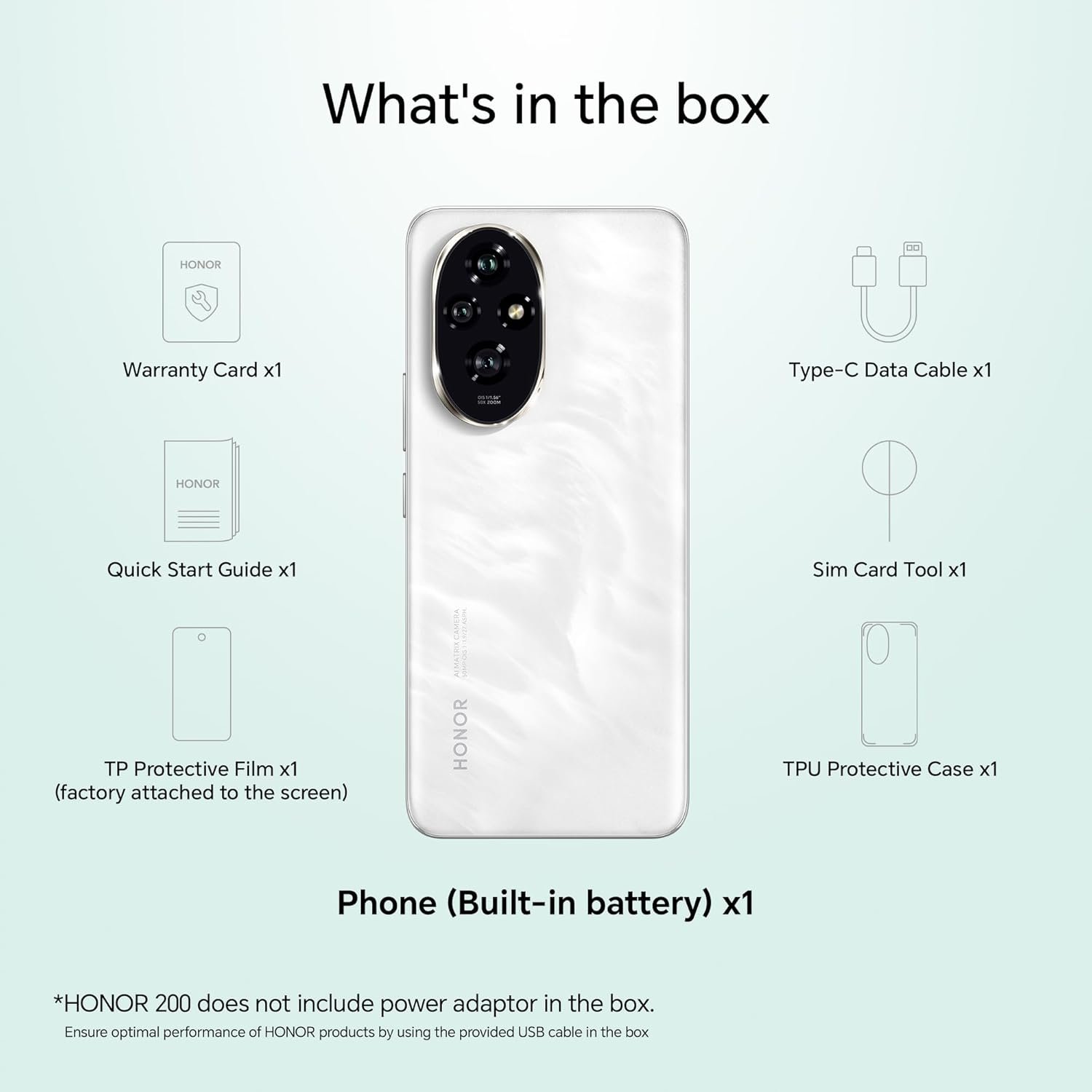 HONOR 200 5G (8GB+256GB, Moonlight White) – 50MP+50MP+12MP Triple Camera with Dual OIS | 50MP Selfie | Quad-Curved AMOLED Display | AI-Powered MagicOS 9.0 | Without Charger - View 4